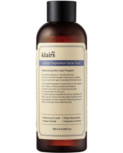 Dear Klairs Supple Preparation Тонер за лице, 180 ml - 1