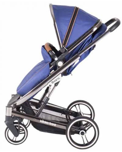 Детска количка 2 в 1 KikkaBoo Divaina - Тъмносиня, с кош за новородено - 8