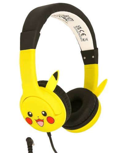 Детски слушалки OTL Technologies - Pikacku rubber ears, жълти - 2