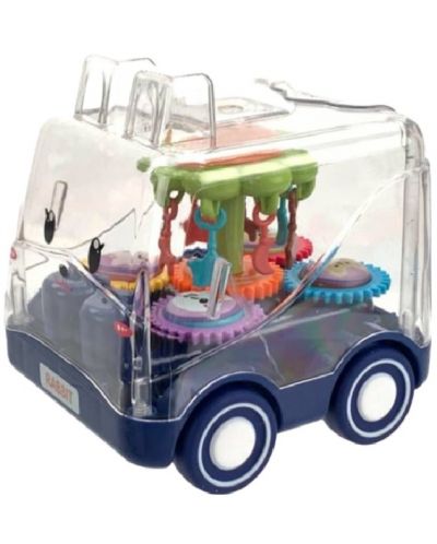 Детска играчка Raya Toys - Инерционна количка Rabbit, синя - 1