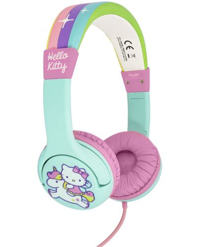 Детски слушалки OTL Technologies - Hello Kitty Unicorn, розови - 2