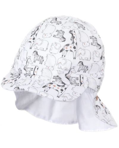 Детска шапка с платка с UV 50+ защита Sterntaler - С животни, 41 cm, 4-5 месеца - 3