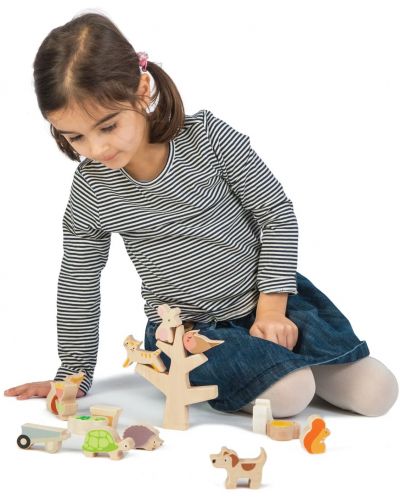 Детска дървена игра за баланс Tender Leaf Toys - Приятели в градината - 2