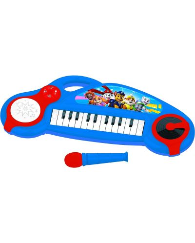 Детска играчка Lexibook - Електронно пиано Paw Patrol, с микрофон - 1