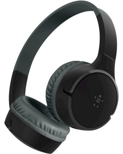 Детски слушалки с микрофон Belkin - SoundForm Mini, безжични, черни - 1