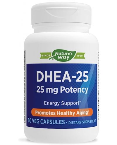DHEA-25, 25 mg, 60 капсули, Nature’s Way - 1