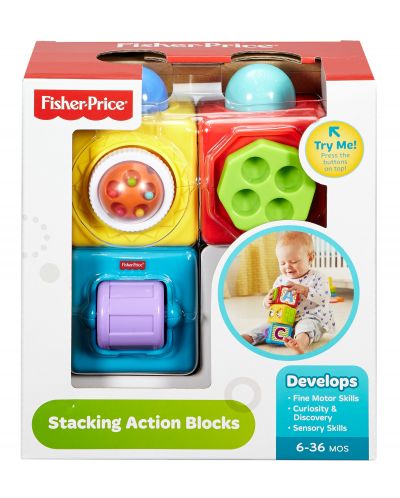 Бебешка играчка Fisher Price - Кубчета - 2