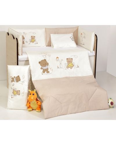 Спален комплект с бродерия Dizain Baby - Мечета, 5 части, 70 х 140 cm