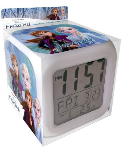 Дигитален будилник с аларма Kids Euroswan - Frozen - 1