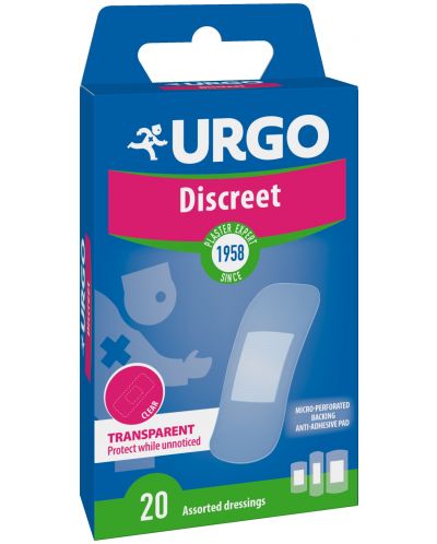 Discreet Дискретни пластири, 3 размера, 20 броя, Urgo - 1
