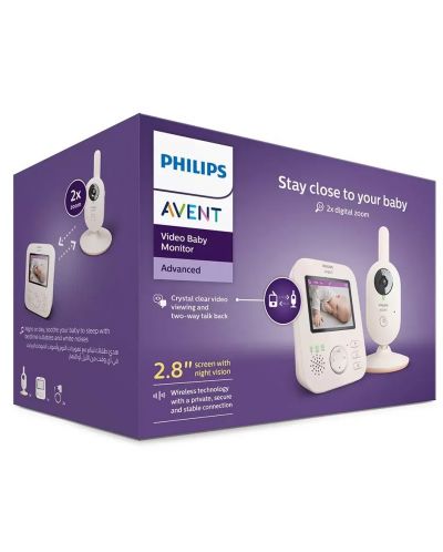 Дигитален видеофон Philips Avent - Advanced, Coral/Cream - 7