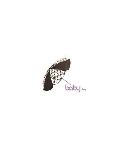Dizain Baby Чадър за количка Кафяв Квадрати