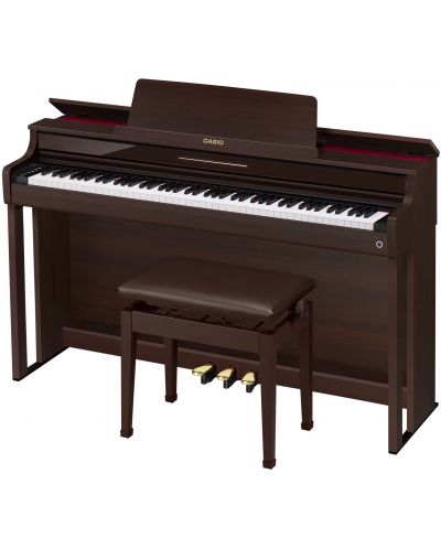 Дигитално пиано Casio - AP-550BN, кафяво - 3