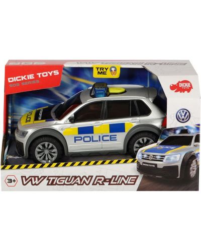 Детска играчка Dickie Toys SOS Series - Полицейски джип VW Tiguan R-Line, 1:18 - 2