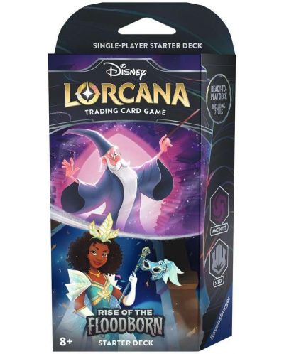 Disney Lorcana TCG: Rise of the Floodborn Starter Deck - Merlin and Tiana - 1