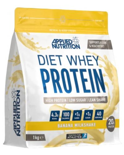 Diet Whey Protein, банан, 1 kg, Applied Nutrition - 1