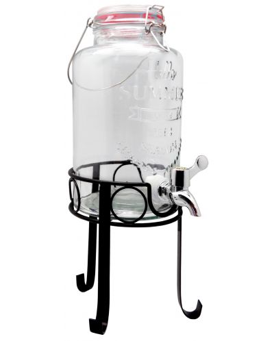 Диспенсър за течности Vin Bouquet - 3 L, с кранче и стойка - 1