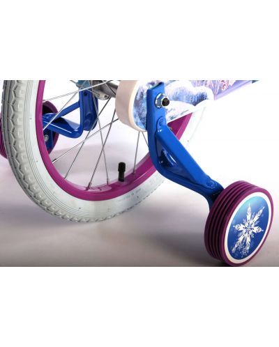 Детски велосипед с помощни колела E&L Cycles - Дисни Frozen, 16 инча - 2