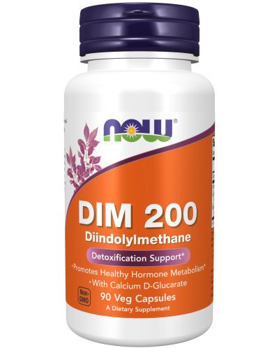 DIM, 200 mg, 90 капсули, Now - 1