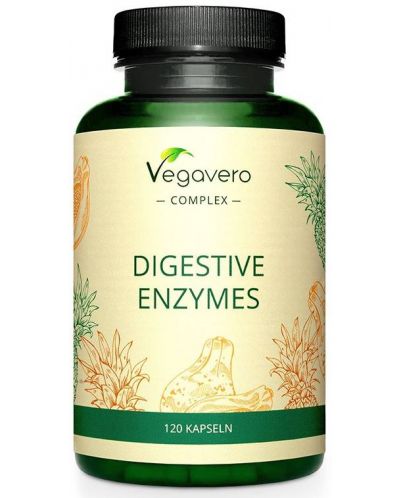 Digestive Enzymes, 120 капсули, Vegavero - 1