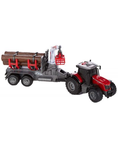 Детска играчка Dickie Toys Farm - Трактор за дърва Massey Ferguson 8737 - 1