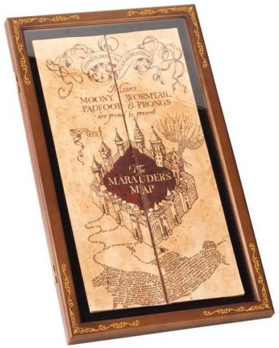 Дисплей The Noble Collection Movies: Harry Potter - Marauder's Map Display Case - 2