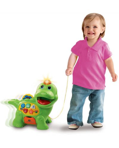 Детска играчка Vtech - Динозавър, нахрани ме, за дърпане - 3