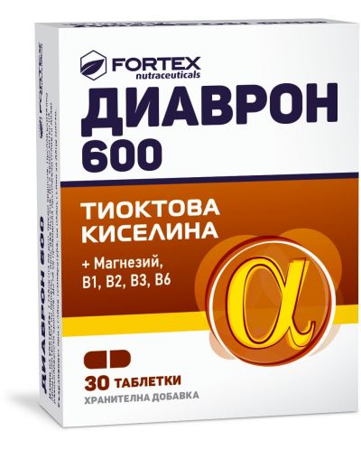 Диаврон 600, 30 таблетки, Fortex - 1
