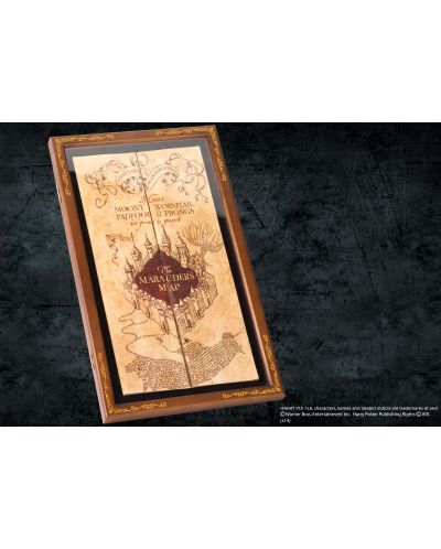 Дисплей The Noble Collection Movies: Harry Potter - Marauder's Map Display Case - 3