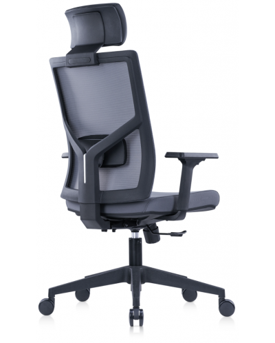 Ергономичен стол RFG - Snow Black HB, сив/черен - 4