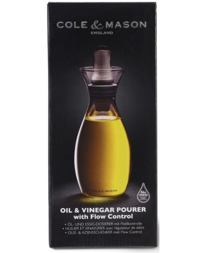 Диспенсър за олио или оцет с регулируем дозатор Cole & Mason, 350 ml - 5