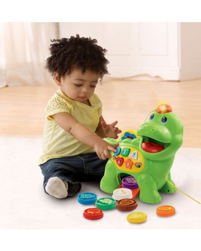 Детска играчка Vtech - Динозавър, нахрани ме, за дърпане - 4