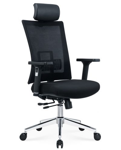 Ергономичен стол RFG - Luxe Chrome HB, черен - 2