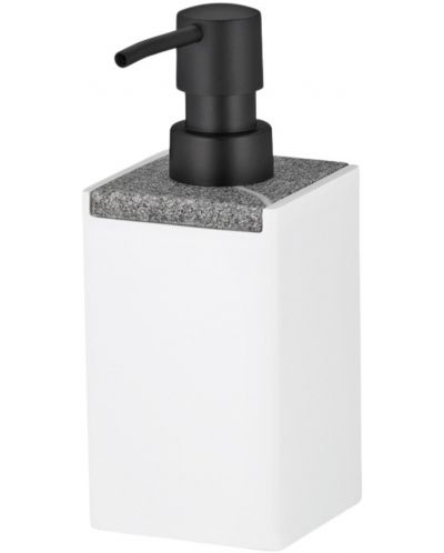 Диспенсър за течен сапун Kela - Cube, 7 x 7 x 17.5 cm, бял - 1
