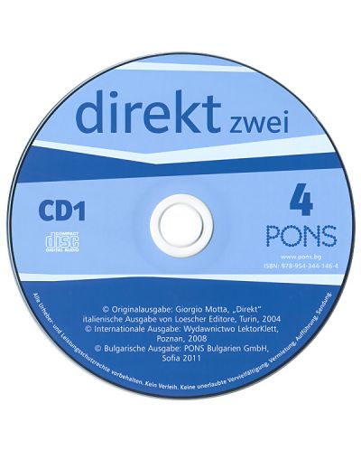 Direkt zwei 4: Учебна система по немски език (ниво B1.2) + 2 CD - 12. клас - 2