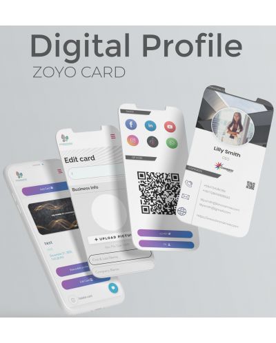 Дигитална визитна картичка ZoYo Card - Teenage Graphite - 3