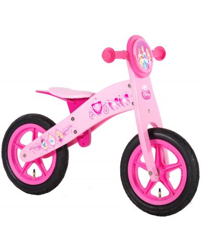 Дървено колело за баланс E&L Cycles - Дисни Принцеси, 12 инча - 1