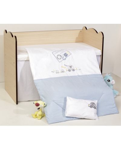 Спален комплект с бродерия Dizain Baby - Кола, 10 части, 60 х 120 cm