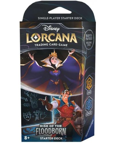 Disney Lorcana TCG: Rise of the Floodborn Starter Deck - The Evil Queen and Gaston - 1