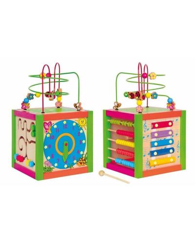Дидактически цветен куб Woody - 1