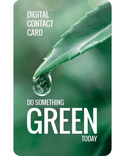 Дигитална визитна картичка ZoYo - Go Green Premium - 1