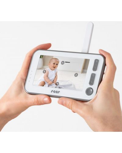 Дигитален видео бебефон Reer - BabyCam, XL, бял - 3
