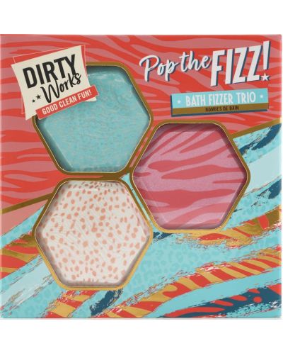 Dirty Works Подаръчен комплект Pop The Fizz, 3 части - 1