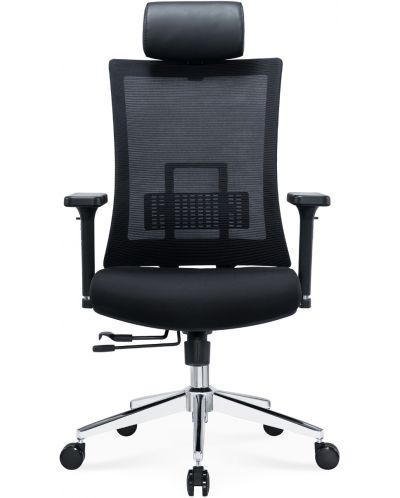 Ергономичен стол RFG - Luxe Chrome HB, черен - 1