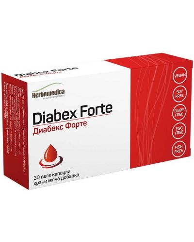 Diabex Forte, 30 веге капсули, Herbamedica - 1