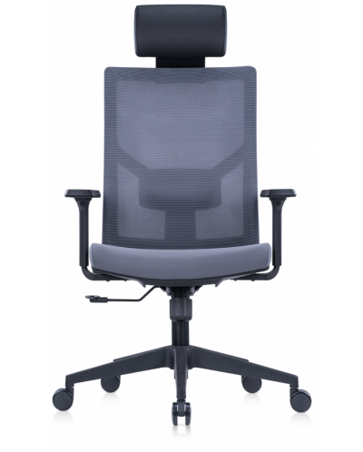 Ергономичен стол RFG - Snow Black HB, сив/черен - 1