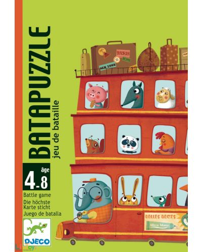 Детска игра с карти Djeco - Bata Puzzle