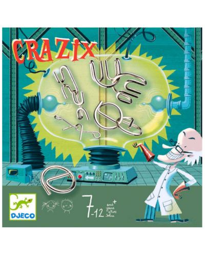 Забавна логическа игра - главоблъсканица Djeco – Crazix - 1