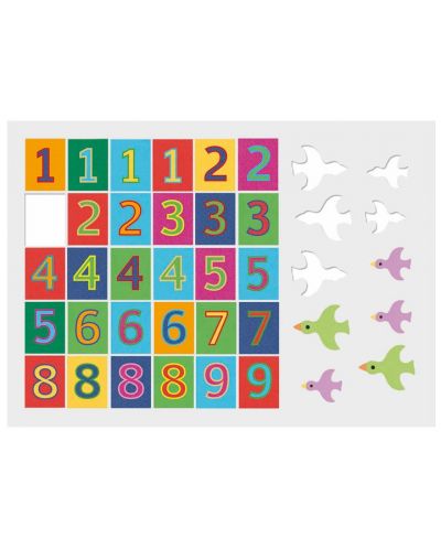 Образователна игра със стикери Djeco – Edu Stick, Научи се да броиш - 3