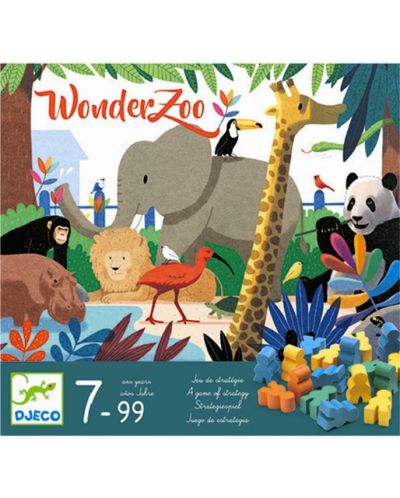 Детска игра Djeco - Wander Zoo, Чудна зоологическа градина - 1